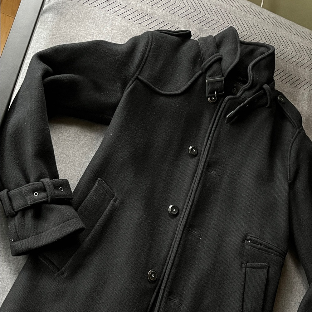 G-Star Raw Black Wool Military Coat
